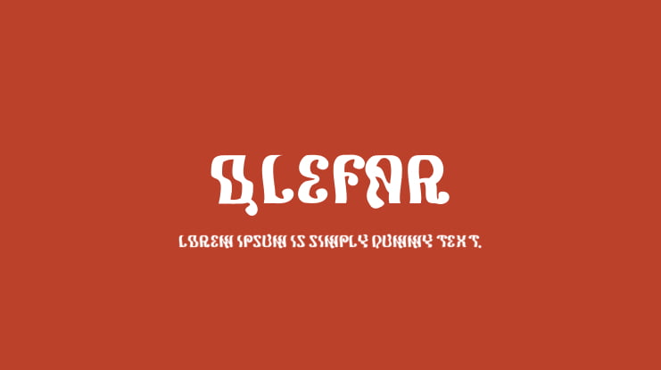 Qlefar Font