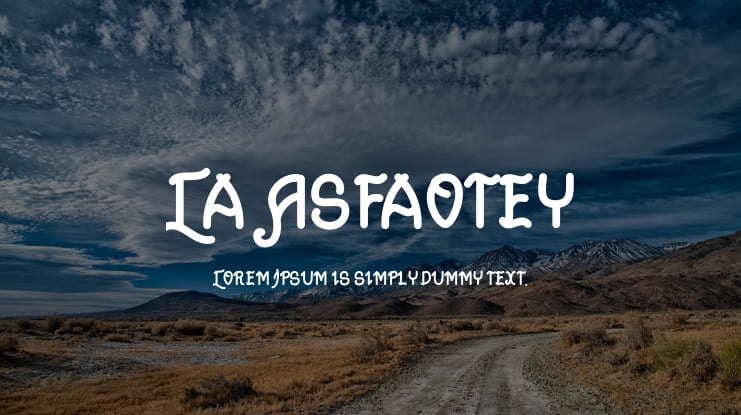 La Asfaotey Font