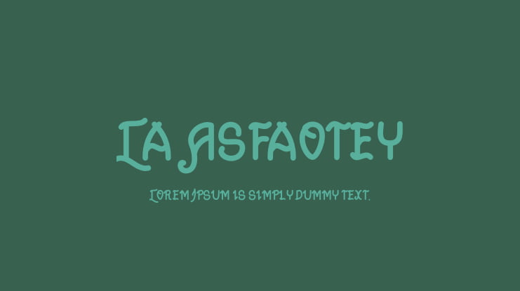 La Asfaotey Font