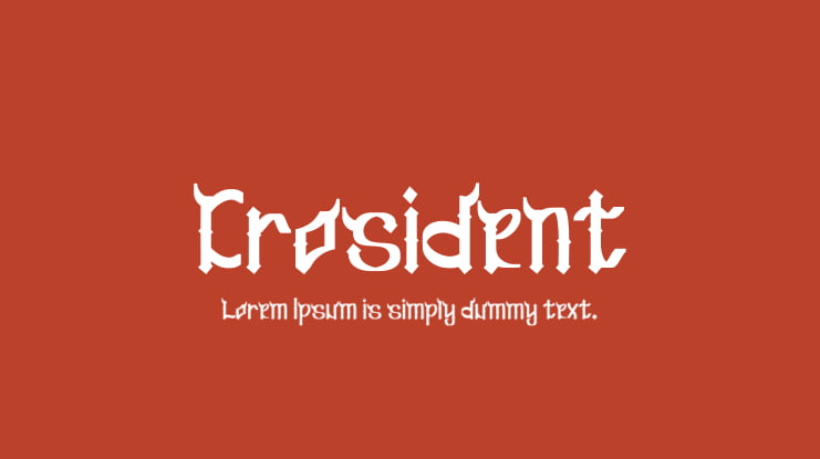 Crosident Font