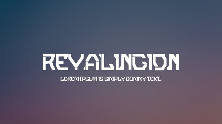 Revalingion Font