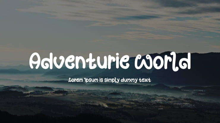 Adventurie World Font