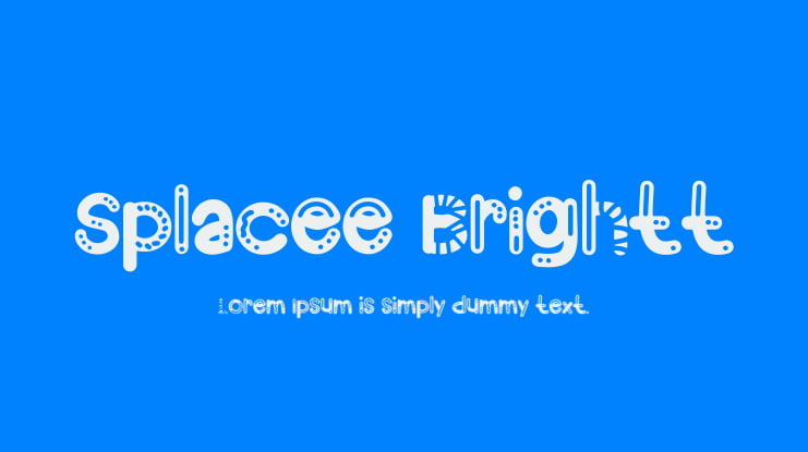 Splacee Brightt Font