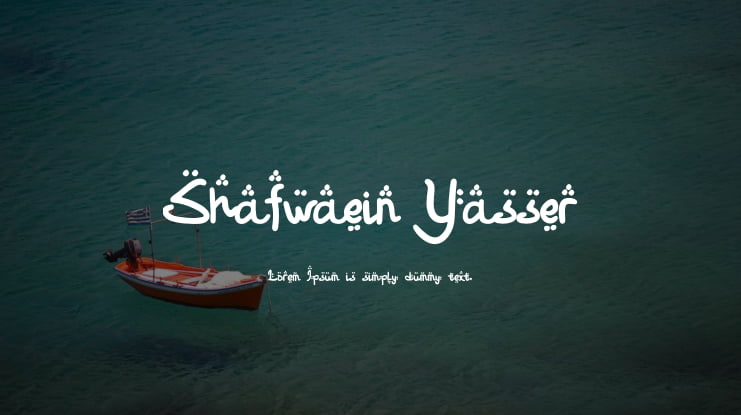 Shafwaein Yasser Font