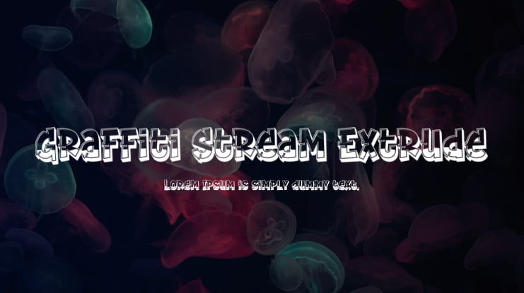 Graffiti Stream Extrude Font