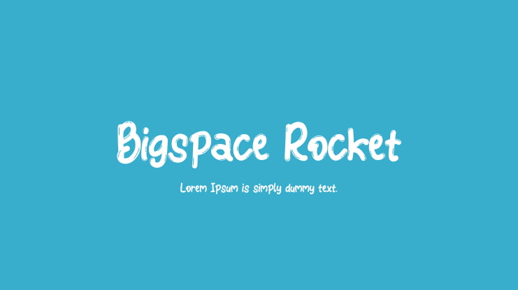 Bigspace Rocket Font