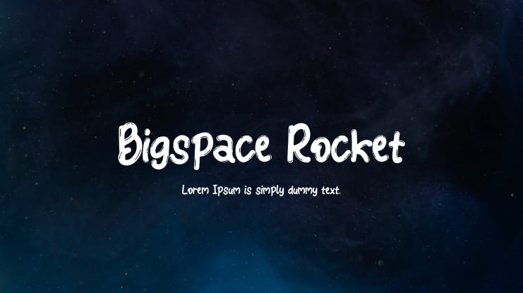 Bigspace Rocket Font