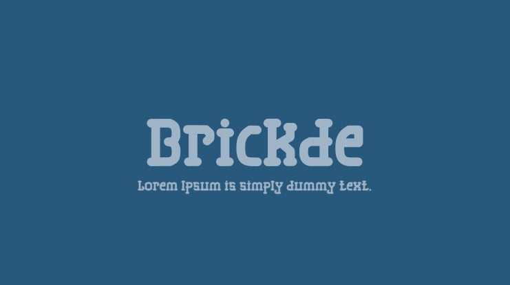 Brickde Font