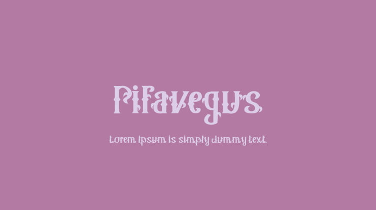 Pifavegus Font