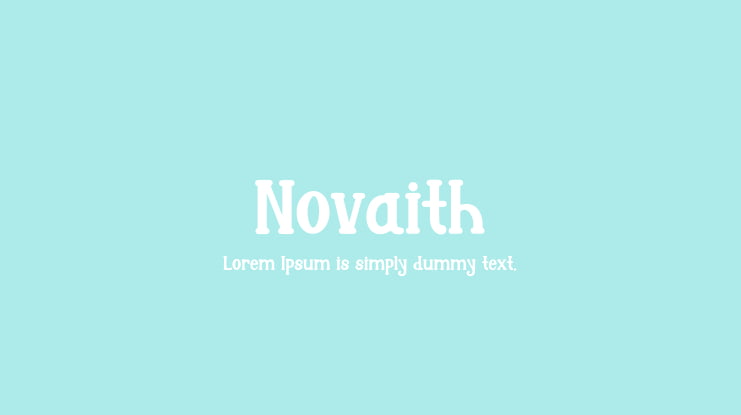 Novaith Font