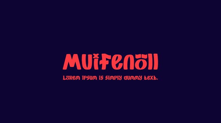 Muifenoll Font