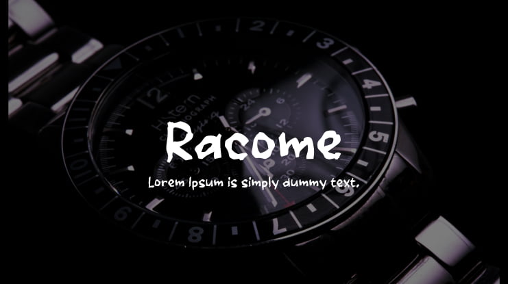 Racome Font