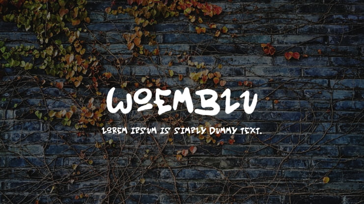 Woemblu Font