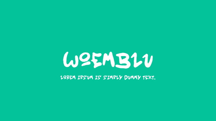 Woemblu Font