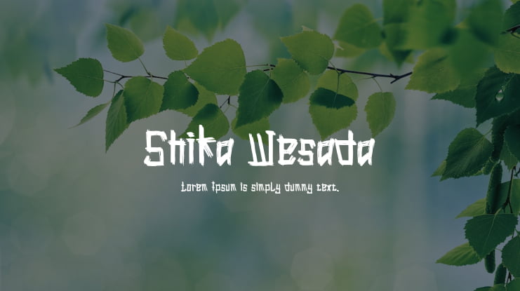 Shika Wesada Font