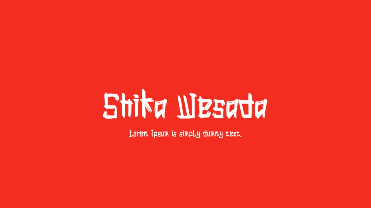 Shika Wesada Font