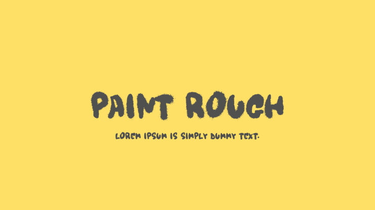 Paint Rough Font