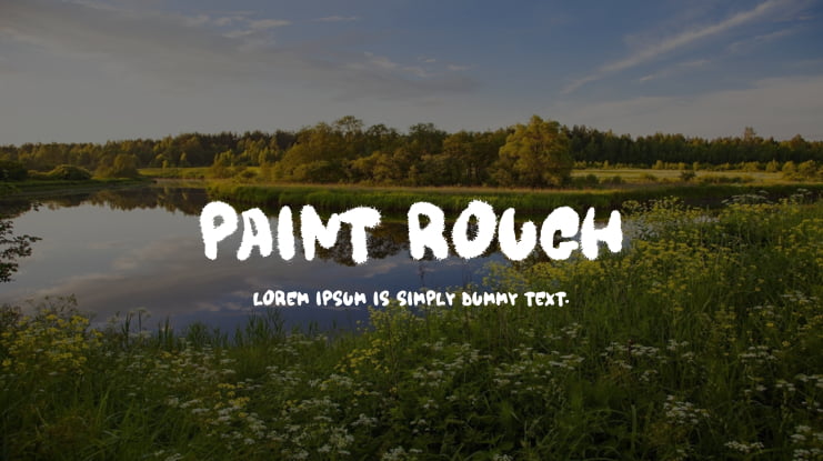 Paint Rough Font