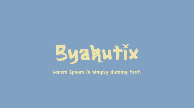 Byakutix Font