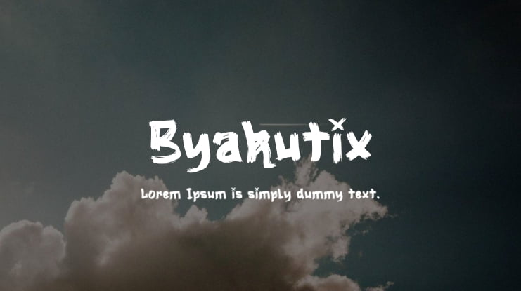 Byakutix Font