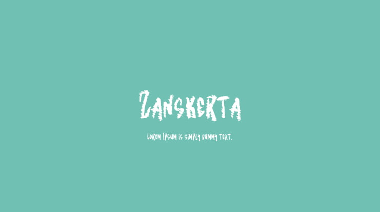 Zanskerta Font