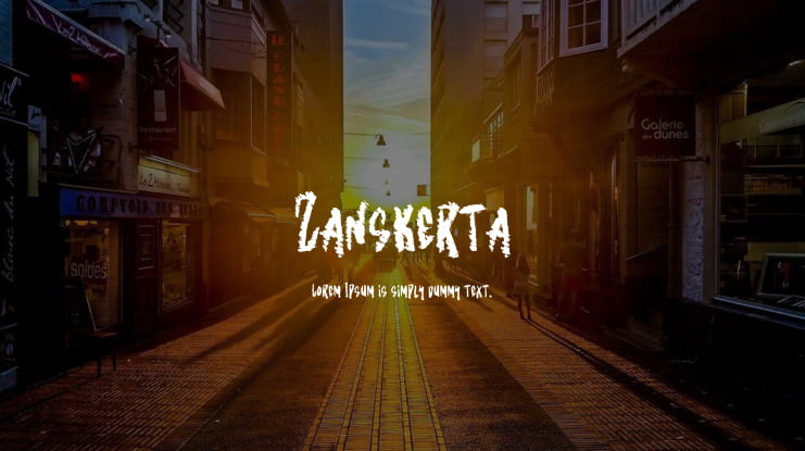 Zanskerta Font