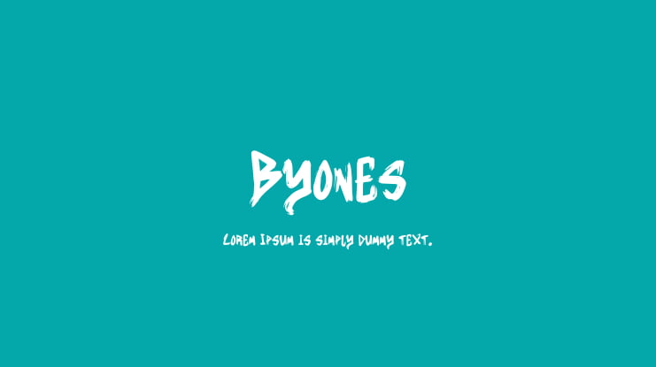 Byones Font