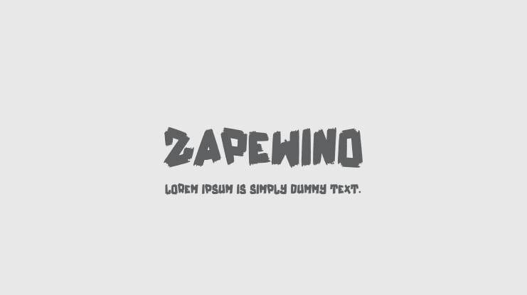 Zapewino Font