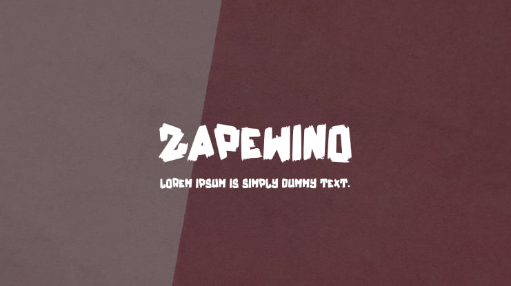 Zapewino Font