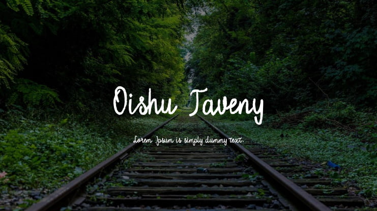 Oishu Taveny Font