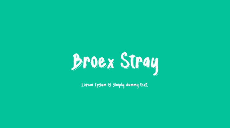 Broex Stray Font