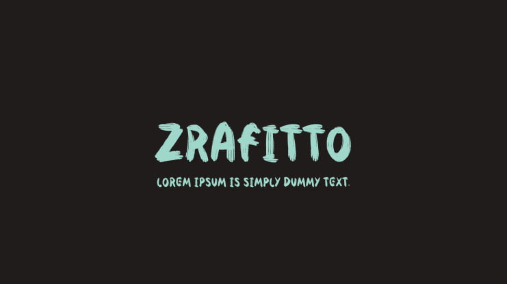 Zrafitto Font