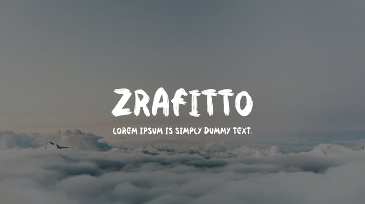 Zrafitto Font