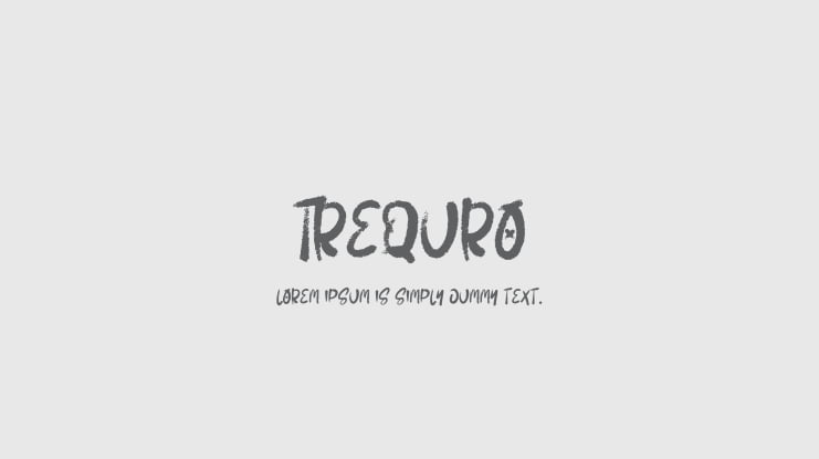 Trequro Font