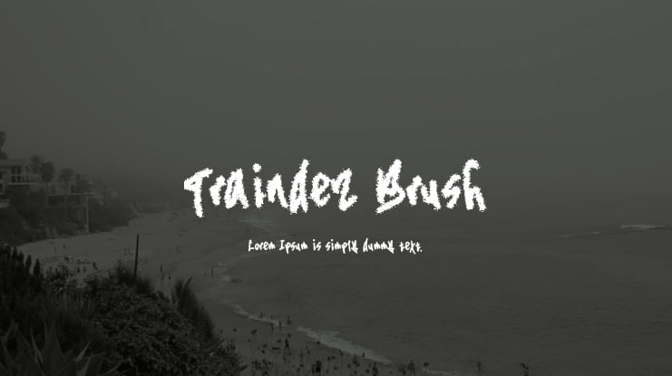 Traindez Brush Font