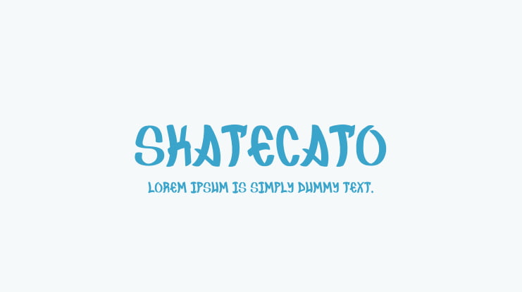 Skatecato Font