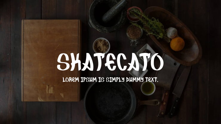 Skatecato Font