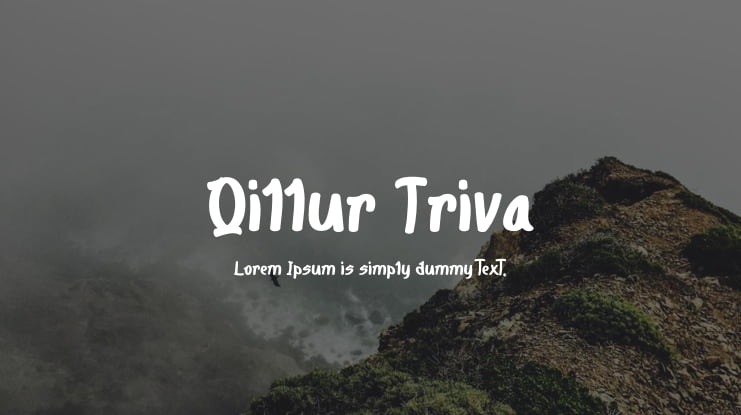 Qillur Triva Font