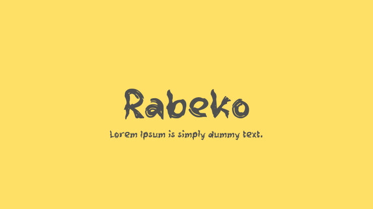 Rabeko Font