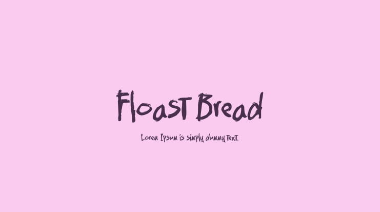 Floast Bread Font