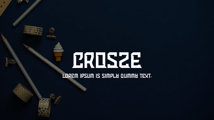 Crosze Font