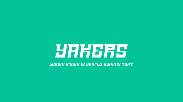 Yakers Font