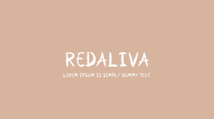 Redaliva Font