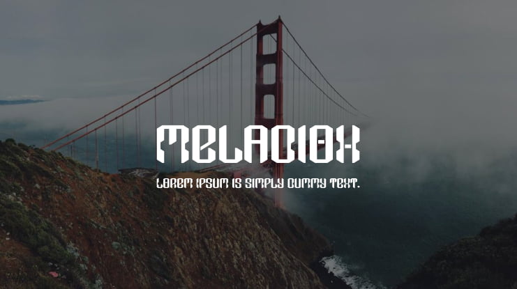 Meladiox Font