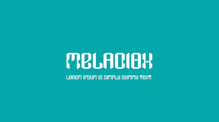 Meladiox Font