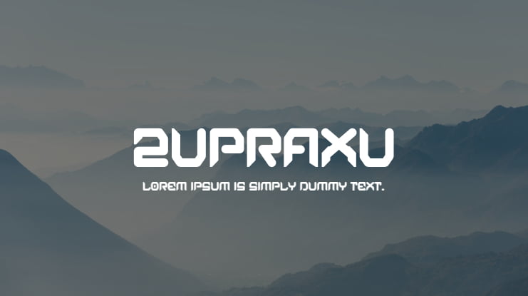 Zupraxu Font