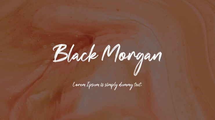 Black Morgan Font