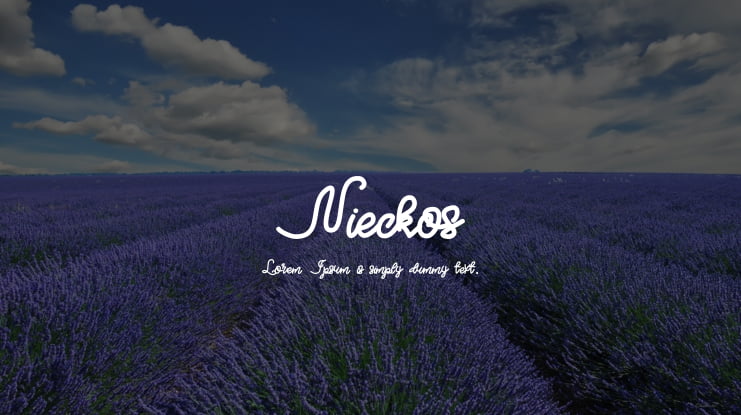 Nieckos Font