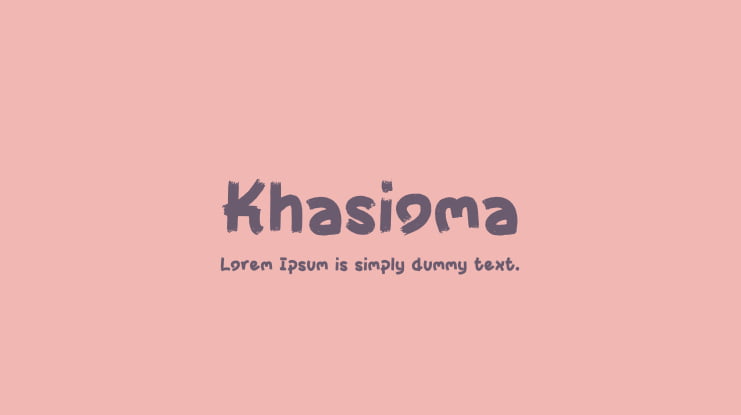 Khasioma Font