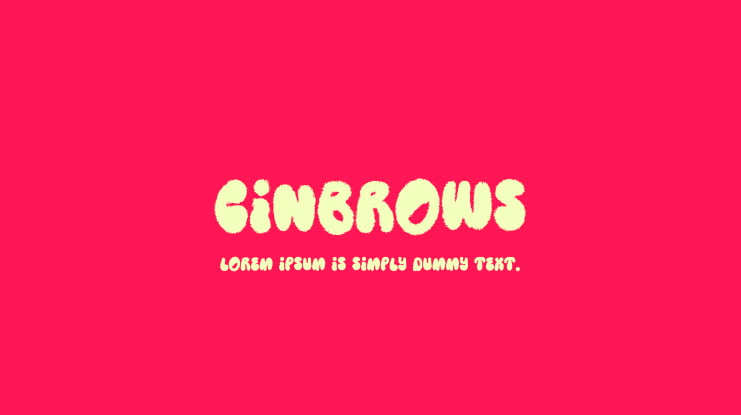 Cinbrows Font